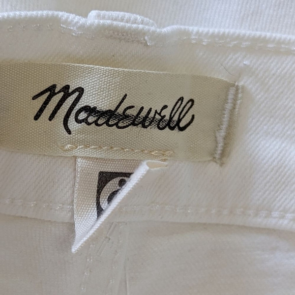 Madewell NWT The Perfect Vintage Straight High Waist Jean size 32 NI950 White - Picture 11 of 16